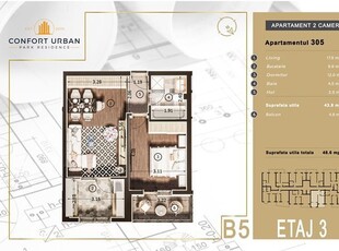 Apartament 2 camere, pret promo, Confort Urban Rahova