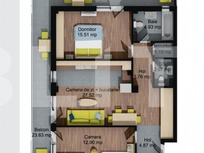 Black Friday Discount! Apartament 3 camere, 73 mp, terasa 23 mp in zona Regal