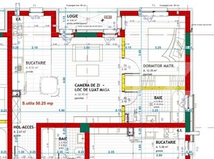 Apartament cu 2 camere, finisat, 50 mp utili, etaj II, zona Eroilor