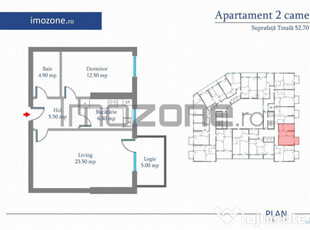 Apartament 2 Camere | 53 mp | Bloc Nou | Metrou Pacii / P...