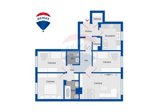 Apartament 4 camere vanzare in bloc de apartamente Bihor, Oradea, Iosia