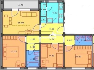 Apartament de 4 camere Titan metrou parc Liceul A.I.Cuza