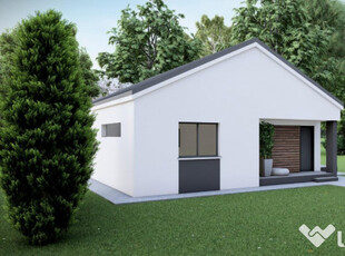 Casa individuală parter || 3 camere 2 băi + dressing || teren 353mp