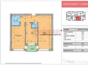 Primaria Popesti Leordeni - 3 camere - Centru , Bloc Nou