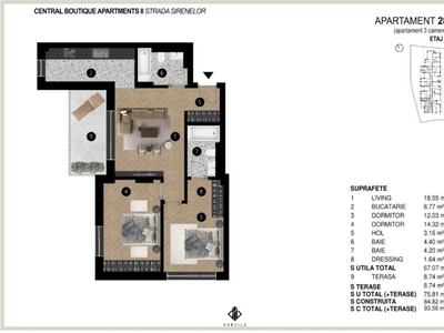 Apartament 3 Camere Lux zona Marriott Direct Dezvoltator