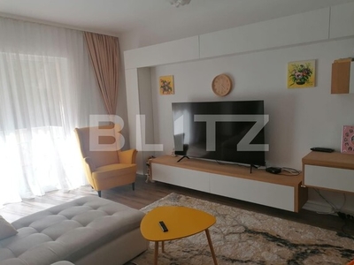 Apartament cu 2 camere, mobilat si utilat, 58 mp, parcare, zona Florilor