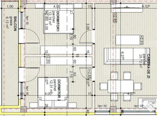 Apartament 3 camere, 68 mp, bloc nou, zona Libertatii