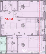 Apartament cu 3 camere, 55,28 mp, într-un bloc nou, zona ul