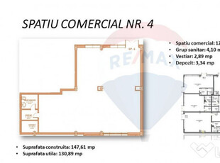 Spațiu comercial în bloc nou 130 mp de vânzare,Cantemi...