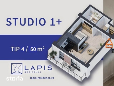 Apartament 1 camera - 50 mp - Dezvoltator - LAPIS Residence , Galata