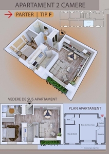 De vanzare-Apartament 2 camere(nou),Gradiste