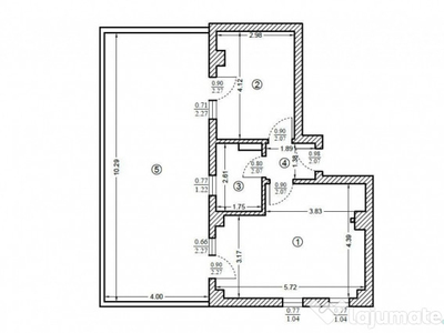 Apartament 2 camere, 41 mp, terasa 41 mp, metrou Jiului