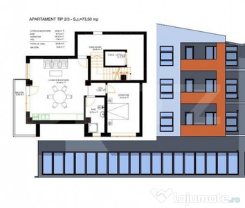 Apartament 2 camere, 73,50 mp, zona Selgros