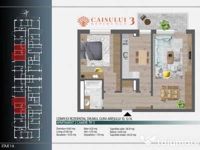 Apartament 2 camere la doar 5 min de metrou Teclu