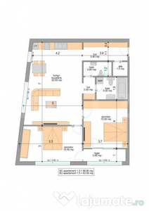Apartament 3 camere, decomandat, 83.50 mp, zona Centrala