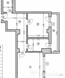 Apartament camere in bloc nou 55,9mp, balcon , metrou Jiul