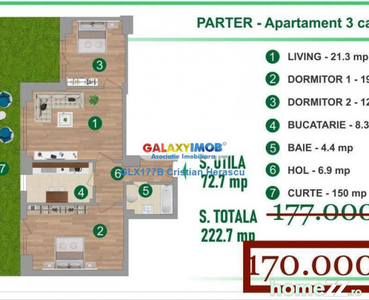 Colentina Apartament Parter 3 camere 73 mp Curte Proprie 1