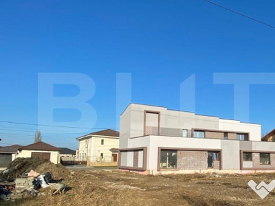 Duplex de vanzare, 150 mp utili, 400 mp teren, semifinisat,