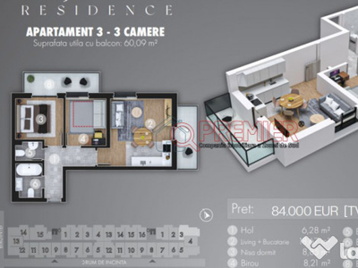 Metrou Berceni apartament 3 camere