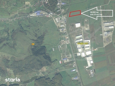 Teren industrial 48.000 mp, langa ARC Parc Dej, 2 fronturi 150m