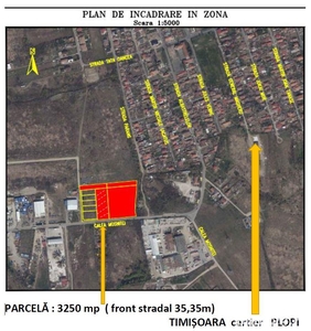 vand teren 3250 mp, intravilan, Timisoara, calea Mosnitei, bun pt investitie