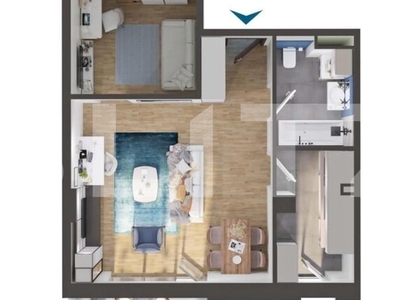 Apartament 2 camere, 60 mp, bloc nou, zona Iris