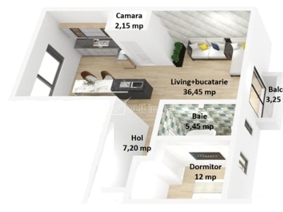 Vanzare apartament cu 2 camere, constructie noua, Someseni
