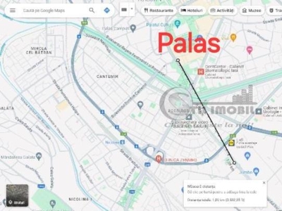 1KM DE PALAS MALL! BLOC FARA RISC SEISMIC - Apartament 2 camere, decomadat - 83 500 Euro