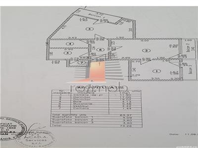 Apartament 3 camere etajul 8, bloc reabilitat, Universitate