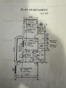 Apartament 3 camere Tomesti -