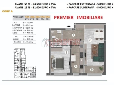 Parcul Tudor Arghezi - Metalurgiei - 2 camere - 81000 euro - Cavar Rezidence