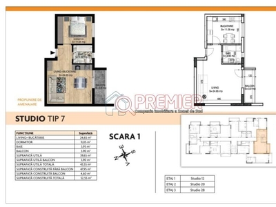 Metrou Aparatorii Patriei - 5 minute - 2 camere tip studio - 66055 euro