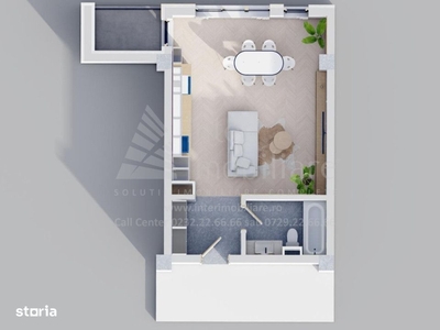 APARTAMENT TIP STUDIO 50 mp utili - Direct Dezvoltator