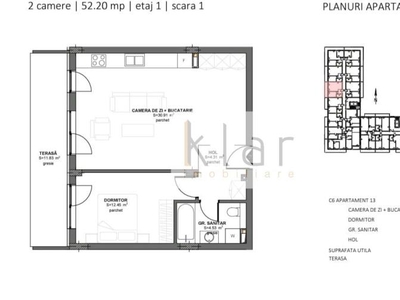 Apartament 2 camere FINISAT, terasa si garaj! Zona Eroilor!