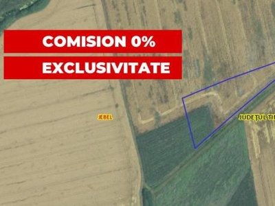 COMISION 0% Vanzare teren extravilan 10.3 hectare, zona agricola, Jebel