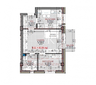 Primarie Sos Leordeni Apartament 2 cam decomandat 61 mp