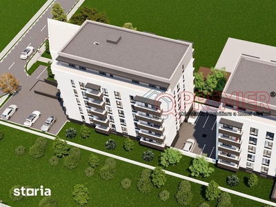 Apartament cu 3 camere, 51 mp, balcon inchis, parcare, zona Terra!