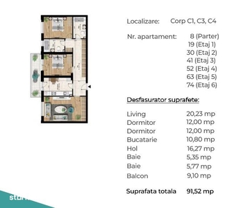 PROMO - Apartament 3 Camere 92MP - Metrou Berceni