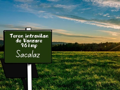 Teren intravilan pretabil constructii, Sacalaz- 961mp