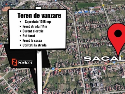 Teren intravilan, Sacalaz - Sosea, curent electric la parcela