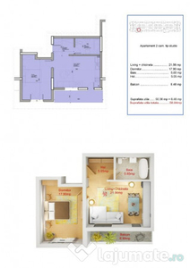 Apartament 2 camere - TIP Studio - 58.84