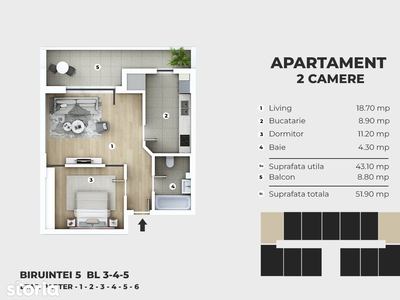 Apartament 2 camere,Metrou Berceni