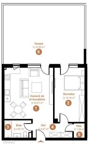 Apartament de vanzare 2 camere | etaj 1 | debara + boxa la subsol