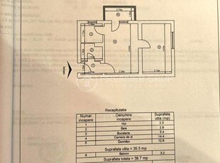 Apartament 2 camere, Tatarasi, 39mp