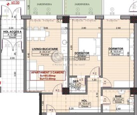 MOARA DE VANT - Apartament cu 3 camere, pretabil si pentru desfasurarea de activitati profesionale, complex nou si intabulat!