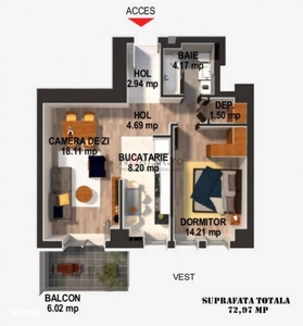 Apartament 3 camere strada Iasomiei