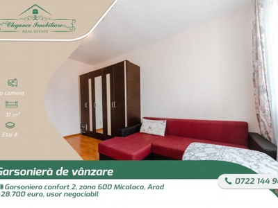 Garsoniera confort 2, zona 600 Micalaca, Arad