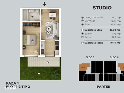 Apartament 2 camere, tip studio, metrou Berceni