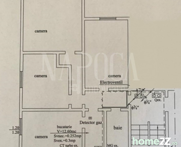 Apartament cu 4 camere si 3 parcari in zona centrala!