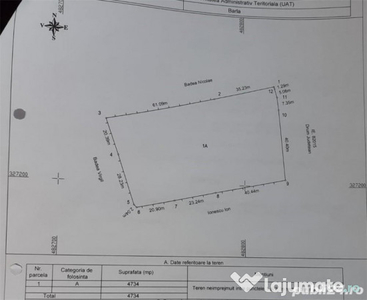 Teren intravilan 4734mp com. Bârla, jud. Argeș